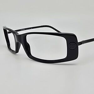 Chanel 5036 c. 501/91 Black Sunglasses FRAME ONLY w/ Flexhinge Italy 53-19-120